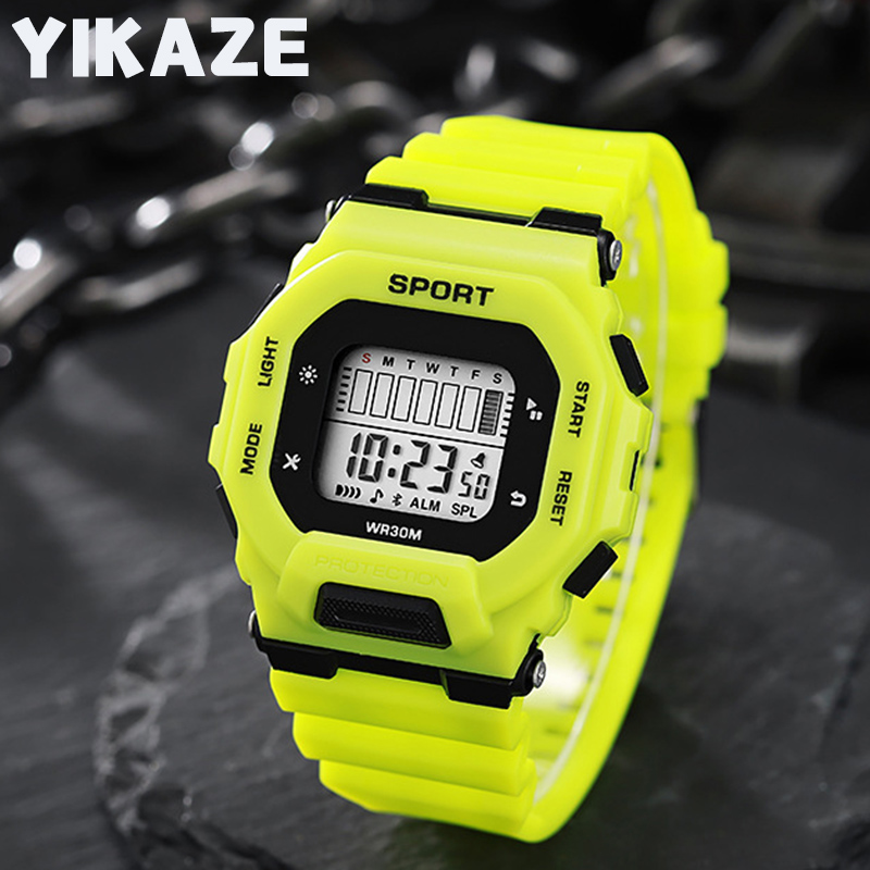 Outdoor Sports Adventure - YIKAZE Herren-Sportuhr, wasserdicht, LED, Digitaluhren, Student,