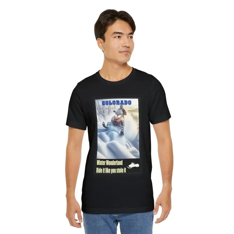 Outdoor Sports Adventure - Schneemobil-Wintersport-Abenteuer-T-Shirt für Outdoor-Aktivitäten