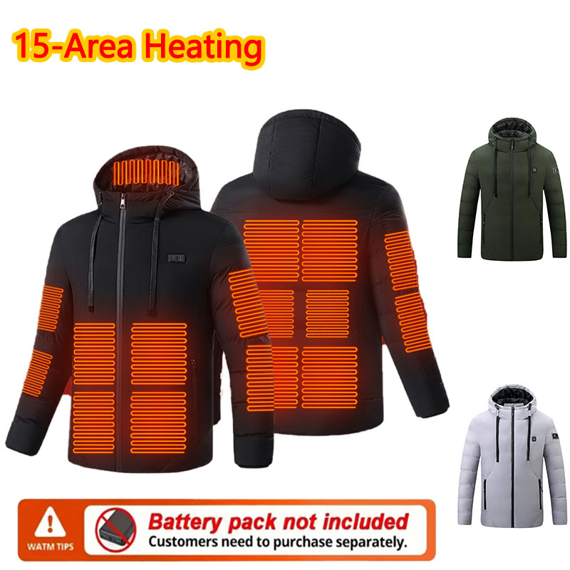 15-fach beheizte Winter-Kapuze – Outdoor Sport Jacket Men Bewertung und Preis